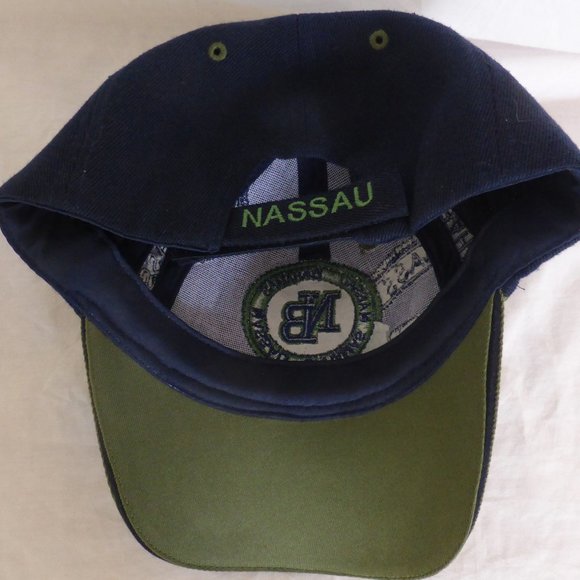 NASSAU BAHAMAS, blue and olive color baseball cap - Picture 4 of 4
